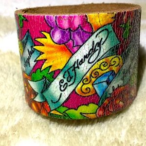 NWT ED Hardy cuff bracelet. The Angels.